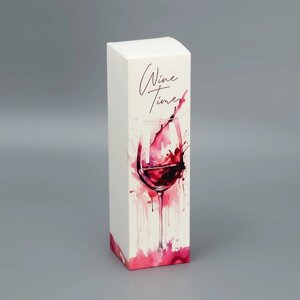 Коробка подарочная складная, упаковка, «Время пить вино», 9.5 х 32.5 х 9 см