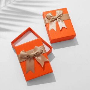 Коробочка подарочная под набор «Контраст» 793, цвет оранжевый