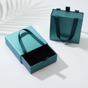 Коробочка подарочная под набор «Премиум», 1010, цвет сине-зелёный