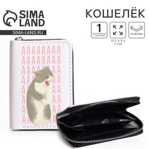 Кошелёк женский "Котик» 12,5х9х2 см