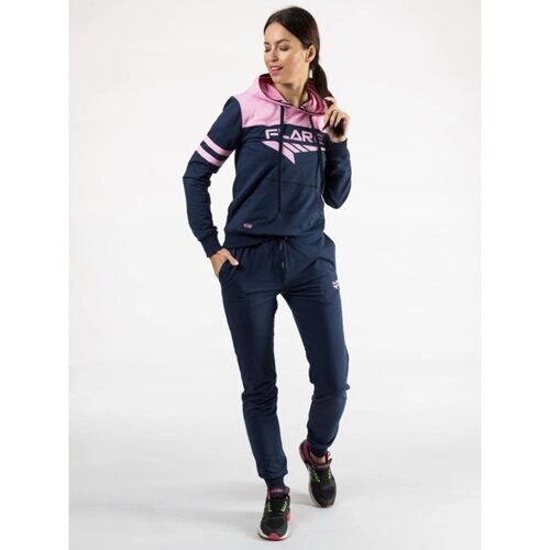 Костюм спортивный женский Isee, размер 44, цвет синий, розовый