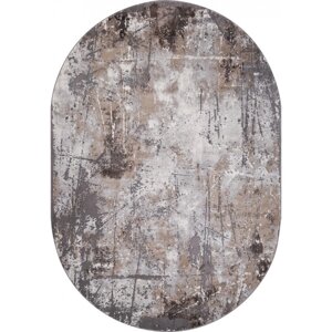 Ковёр овальный Merinos Graff, размер 200x400 см, цвет gray-beige