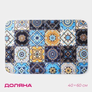 Коврик для ванной Доляна «Богемия», мозаика, 4060 см