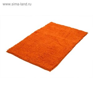 Коврик для ванной комнаты Soft, оранжевый, 55x85 см