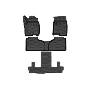 Коврики 3D в салон для Chevrolet Tahoe (V), 2020-внедорожник, раздельные сид. 2 ряда, 4 шт. США