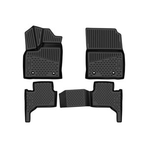 Коврики 3D в салон для Lexus LX 600, 2021-внедорожник, цельные сид. 2 ряда, 5 мест, 4 шт.
