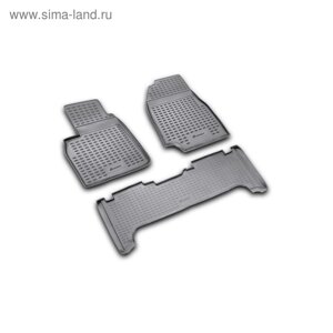 Коврики в салон TOYOTA Land Cruiser 100 1998-2007, 3 шт. (полиуретан)