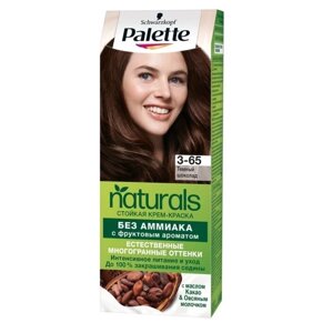 Краска для волос Palette Naturals, 3-65 тёмный шоколад, 110 мл