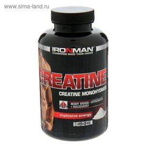 Креатин Моногидрат Ironman 100%спортивное питание, 250 г