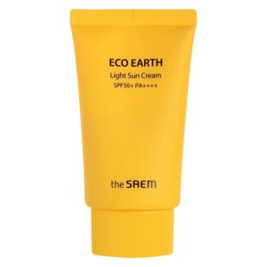 Крем для лица солнцезащитный Eco Earth Light Sun Cream SPF 50+ PA, 50 гр