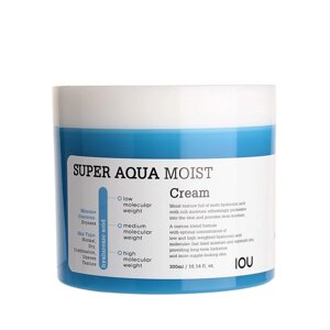 Крем для лица Welcos Super Aqua Moist Cream, увлажняющий, с гиалуроновой кислотой, 300 мл