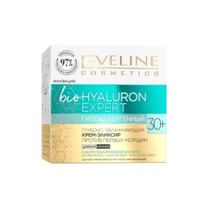 Крем-эликсир для лица Eveline bioHyaluron Expert 30+Глубоко увлажняющий, 50 мл