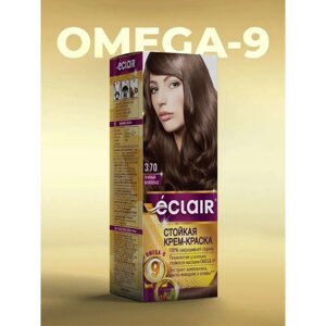 Крем-краска для волос Eclair Omega-9, оттенок 3.70 тёмный шоколад