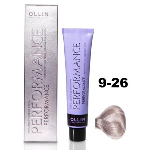 Крем-краска для волос Ollin Professional Performance, тон 9/26 блондин розовый, 60 мл