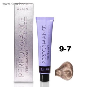 Крем-краска для волос Ollin Professional Performance, тон 9/7 блондин коричневый, 60 мл