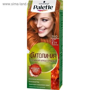 Крем-краска для волос Palette Фитолиния, тон 390, светлая медь