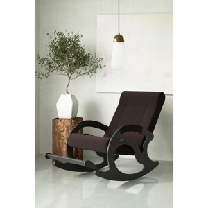 Кресло-качалка «Тироль», 1320 640 900 мм, ткань, цвет шоколад