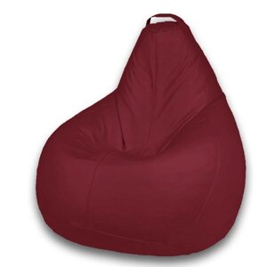 Кресло-мешок «Груша» Позитив Favorit, размер M, диаметр 70 см, высота 90 см, искусственная кожа, цвет красный