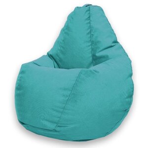 Кресло-мешок «Груша» Позитив Luma, размер XL, диаметр 95 см, высота 125 см, велюр, цвет бирюзовый