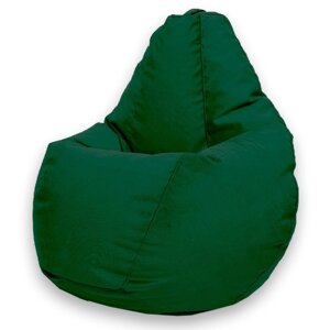 Кресло-мешок «Груша» Позитив Luma, размер XL, диаметр 95 см, высота 125 см, велюр, цвет зелёный