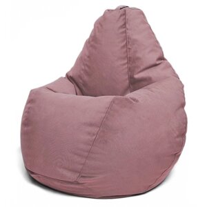 Кресло-мешок «Груша» Позитив Maserrati, размер XXL, диаметр 105 см, высота 130 см, велюр, цвет пастель фиолетовый