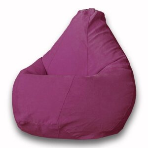 Кресло-мешок «Груша» Позитив Modus, размер L, диаметр 80 см, высота 100 см, велюр, цвет фиолетовый