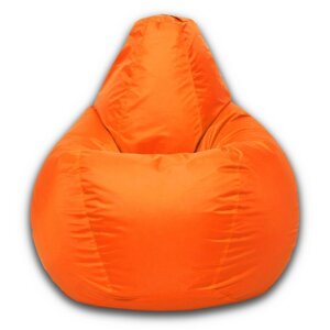 Кресло-мешок «Груша» Позитив, размер XXXL, диаметр 110 см, высота 145 см, оксфорд, цвет оранжевый неон