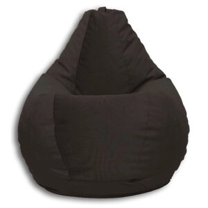 Кресло-мешок «Груша» Позитив Real A, размер XL, диаметр 95 см, высота 125 см, велюр, цвет серый