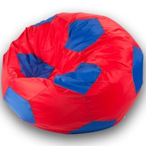 Кресло-мешок Мяч, размер 100 см, ткань оксфорд, цвет красный, синий