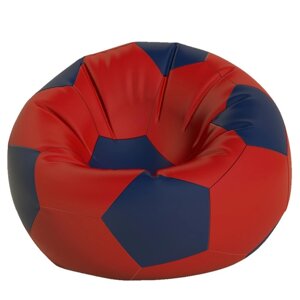 Кресло-мешок Мяч, размер 70 см, ткань оксфорд, цвет красный, темно-синий
