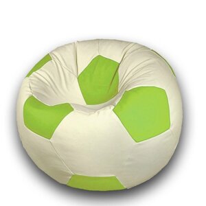 Кресло-мешок «Мяч», размер 90 см, см, искусственная кожа, цвет бежевый, салатовый