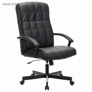 Кресло офисное BRABIX "Quadro EX-524", экокожа, черное, 532104