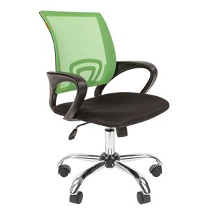 Кресло офисное "Chairman" 696 TW хром, светло-зеленое