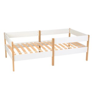 Кровать детская Polini kids Simple 3435, 1658580884 мм, цвет белый/натуральный