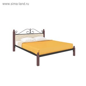Кровать «Диана Люкс Мягкая», 14002000 мм, металл, цвет чёрный