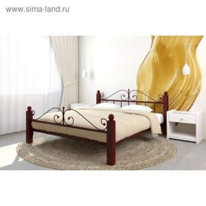 Кровать «Диана Люкс Плюс», 12002000 мм, металл, цвет коричневый