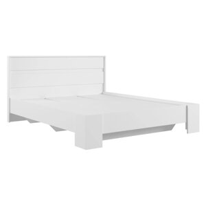 Кровать двуспальная "Моно" с основанием, 1600х2000, Белый