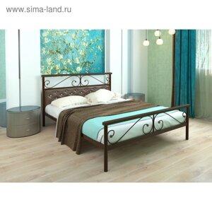 Кровать «Эсмиральда мягкая Плюс», 12002000 мм, металл, цвет коричневый