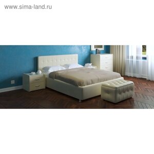 Кровать «Космопорт» без ПМ, 140200 см, встроенное основание, цвет nice beige