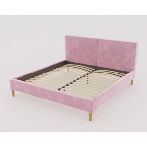 Кровать Линси с орт. основанием 1400х2000 розовый велюр