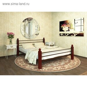 Кровать «Милана Люкс Плюс», 12002000 мм, металл, цвет коричневый
