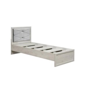 Кровать одинарная с настилом «Сохо», 90 200 см, цвет бетон пайн белый/бетон пайн патина