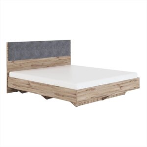 Кровать с мягким элементом «Николь №1.5», 18002000 мм, цвет серый/дуб альпийский