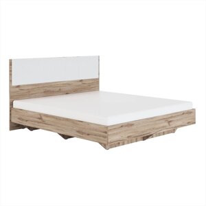Кровать с мягким элементом «Николь №1.6», 18002000 мм, цвет белый/дуб альпийский