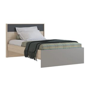 Кровать «Тиволи 1200», 1200 2000 мм, цвет дуб сонома / глиняный серый / графит