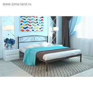 Кровать «Вероника», 190 140 cм, каркас коричневый