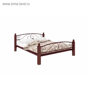 Кровать «Вероника Люкс Плюс», 12002000 мм, металл, цвет коричневый