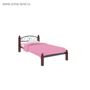 Кровать «Вероника Мини Люкс Плюс», 9002000 мм, металл, цвет чёрный