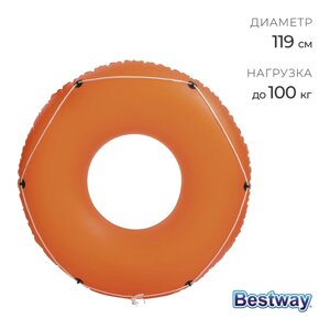 Круг для плавания Bestway, надувной, d=119 см, от 12 лет, с тросом, МИКС, 36120