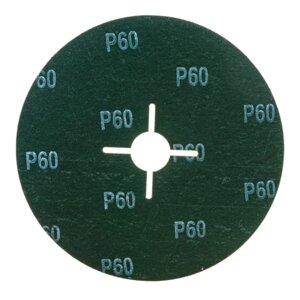 Круг фибровый шлифовальный ЗУБР 35585-150-060, для УШМ, Р60, 150 х 22 мм, 5 шт.